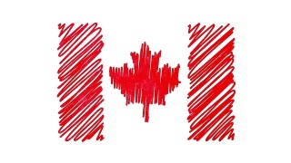 加拿大国旗高清视频视频素材模板下载