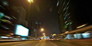 迪拜城市驾驶时间流逝