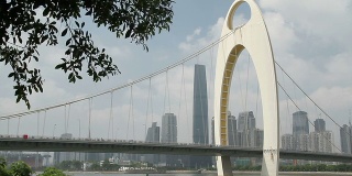 猎德大桥和广州天际线