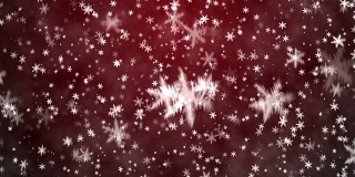 圣诞节的背景是雪花——飘落的雪花