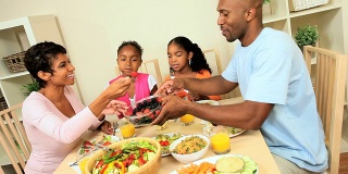 年轻非裔美国人家庭健康饮食