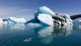 格陵兰岛冰山峡湾视频素材模板下载