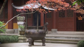 中国古代寺庙视频素材模板下载