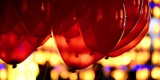 红气球漂浮高清视频