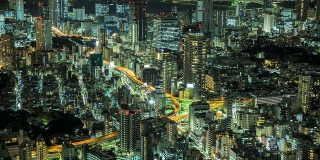 繁忙的东京时间在夜晚流逝