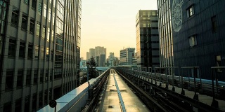 东京新宿地区的时间流逝