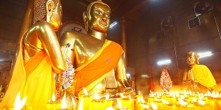 多莉:寺庙里的蜡烛佛像，高清1080P