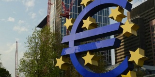 欧元标志法兰克福欧洲银行