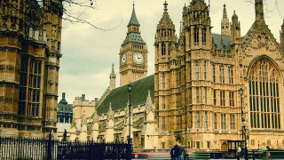 伦敦，国会大厦和大本钟视频素材模板下载