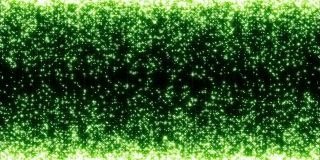 绿色星粒子流视频帧