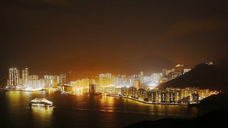 Hong Kong at night视频素材模板下载