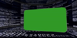 数字房间与绿色屏幕