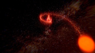 黑洞吞噬恒星(高清)视频素材模板下载
