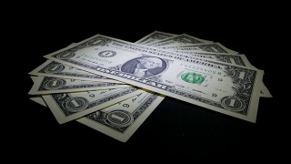 高清——钱。美元钞票摄影视频素材模板下载