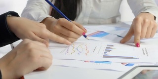 商业女性会议:财务分析与打印的财务图表