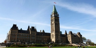 加拿大议会的延时视图