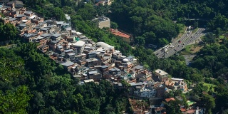 巴西里约热内卢的交通和棚户区