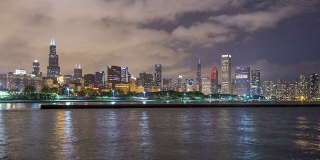 美国伊利诺伊州芝加哥的天际线