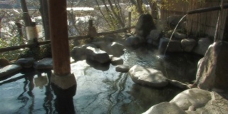 日本户外温泉-慢动作