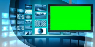 绿屏虚拟新闻工作室模板