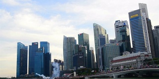 新加坡50周年国庆彩排滨海湾21响礼炮