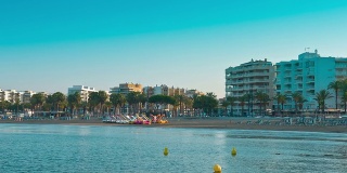 西班牙，科斯塔多拉达，萨劳市，夏日清晨海滩
