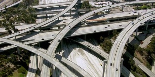 洛杉矶高速公路，航拍