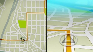 GPS演示动画高清视频素材模板下载