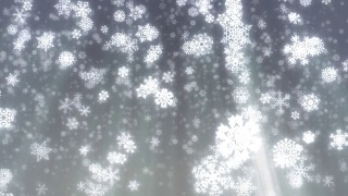 圣诞雪花落在灰色背景，可循环。高清,NTSC视频素材模板下载
