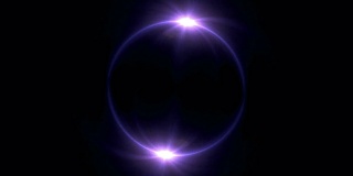 太空中的紫色日食概念