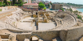 古罗马圆形剧场遗址，塔拉戈纳，科斯塔。达乌拉达