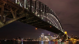悉尼海港大桥和歌剧院黄昏延时视频素材模板下载