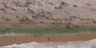 巴西里约热内卢里约热内卢sao Conrado海滩的鸟瞰图
