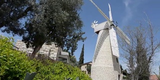 以色列耶路撒冷的蒙蒂菲奥里风车。