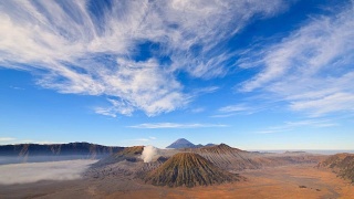 Bromo火山的时间推移，东爪哇，印度尼西亚视频素材模板下载