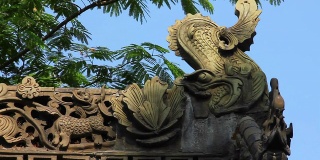 中国佛教寺庙的传统屋顶屋檐