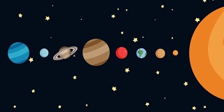 太阳系的卡通顺序