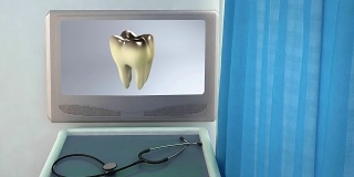 坏牙医疗屏幕特写