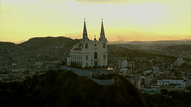 巴西里约热内卢Penha Church鸟瞰图
