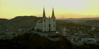 巴西里约热内卢Penha Church鸟瞰图