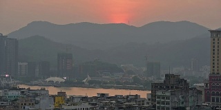 日落在澳门，中国