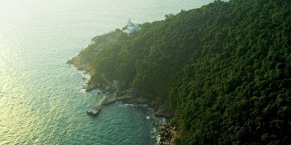鸟瞰图香港沿海岛屿