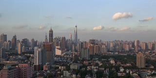 上海城市风光，4k，定时拍摄，夜景