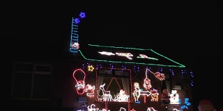 圣诞节彩灯屋