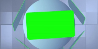 绿色屏幕的蒙太奇互动像一个平板电脑