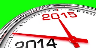 2015年新年时钟(绿屏)