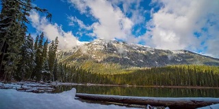 Joffre Lake时间流逝Whistler BC Clouds