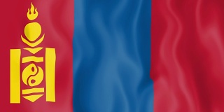 动画蒙古旗