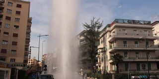 Explosion of the drain water