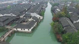 中国水乡的天线视频素材模板下载
